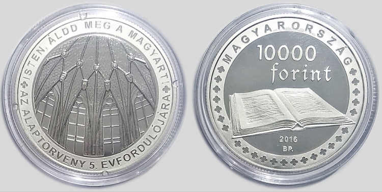 2016 Magyarország Alaptörvénye 10000 forint