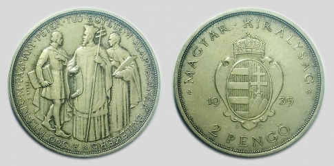 1935 Pázmány Péter 2 pengő